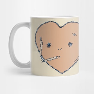 Tired Heart Pixel Art Mug